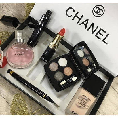 New Chanel Set 6 in 1 Chanel box Makeup Set Box