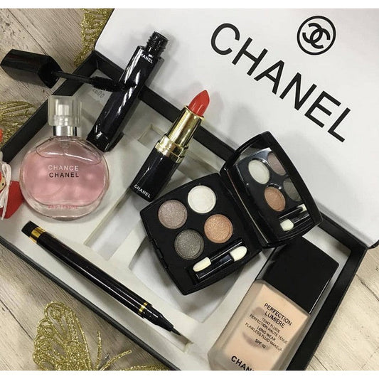 New Chanel Set 6 in 1 Chanel box Makeup Set Box