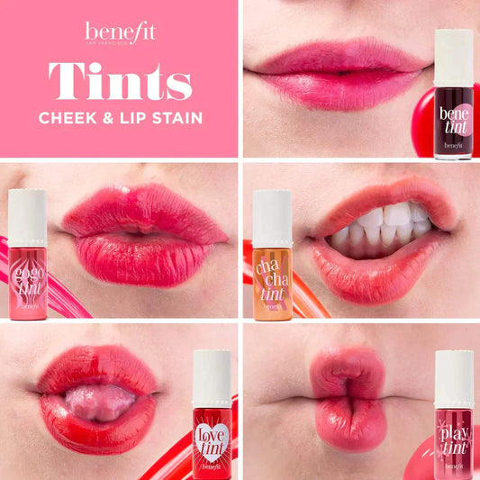 Benetint Liptint Cheek And Lip Stain Set 5 PCs in it all different shades